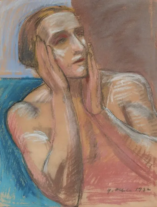 Framed Print : Poet, study for the ceiling painting of the National Theater, 1932. Creator: Yrjö Aleksander Ollila Framed Print : Poet, study for the ceiling painting of the National Theater, 1932. Creator: Yrjö Aleksander Ollila