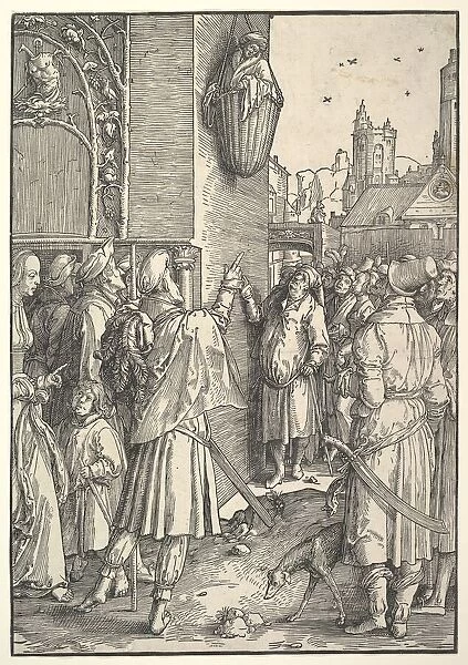 The Poet Virgil in a Basket, 1512. Creator: Lucas van Leyden