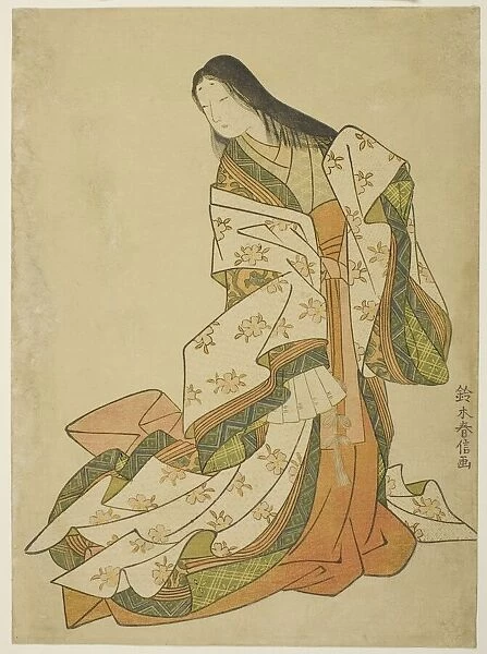 The Poetess Ono no Komachi, Edo period (1615-1868), 1767  /  68. Creator: Suzuki Harunobu