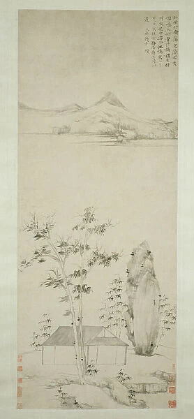 Poetic Thoughts in a Forest Pavilion, Early Ming dynasty (1368-1644), c. 1371