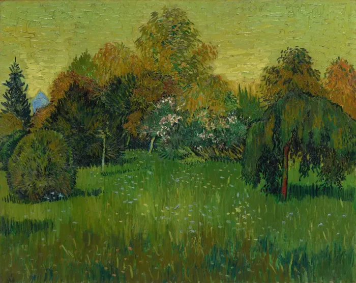 Framed Print : The Poets Garden, 1888. Creator: Vincent van Gogh Framed Print : The Poets Garden, 1888. Creator: Vincent van Gogh