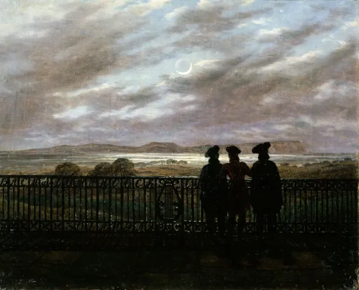 Framed Print : The Poets V. A. Zhukovsky, S. I. Turgenev and A. I. Turgenev, end 1820s. Artist: Caspar David Friedrich Framed Print : The Poets V. A. Zhukovsky, S. I. Turgenev and A. I. Turgenev, end 1820s. Artist: Caspar David Friedrich