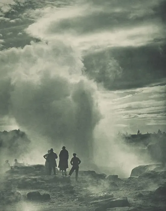 Framed Print : Pohutu Geyser, Whakarewarewa, 1920s. Creator: Harry Moult Framed Print : Pohutu Geyser, Whakarewarewa, 1920s. Creator: Harry Moult