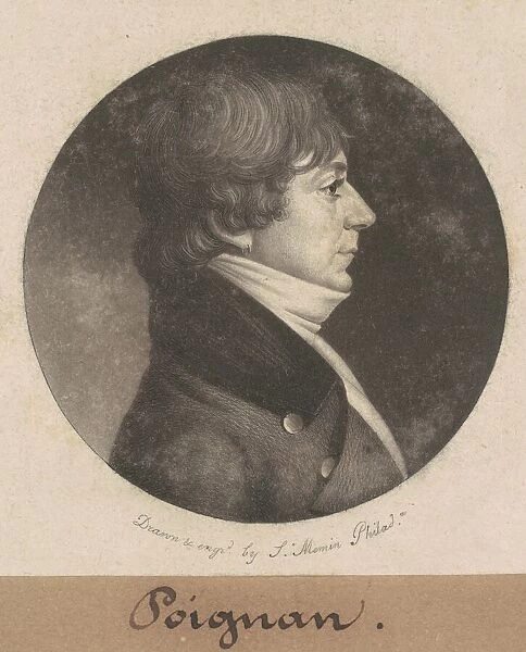 Poignan, 1801. Creator: Charles Balthazar Julien Fevret de Saint-Memin
