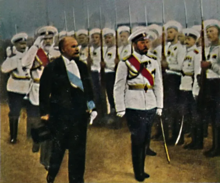 Framed Print : Poincare (geb. 1860) und Zar Nikolaus II. 1868-1918, 1934 Framed Print : Poincare (geb. 1860) und Zar Nikolaus II. 1868-1918, 1934