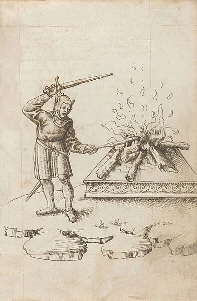 Do Not Poke the Fire with a Sword [fol. 20 recto], c. 1512  /  1515. Creator: Unknown