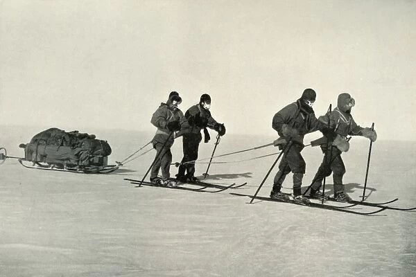 The Polar Party: On the Trail, c1910, (1913). Artist: Henry Bowers
