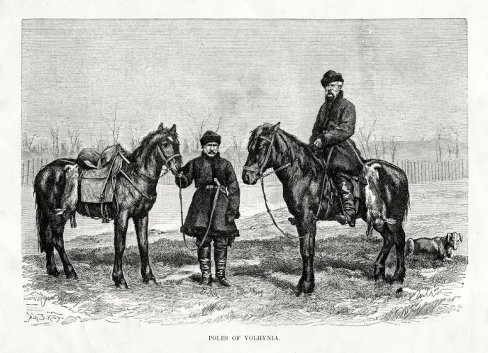 Framed Print : Poles of Volhynia, western Ukraine, 1879 Framed Print : Poles of Volhynia, western Ukraine, 1879
