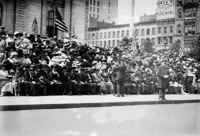 Framed Print : Police Parade, 1912. Creator: Bain News Service Framed Print : Police Parade, 1912. Creator: Bain News Service