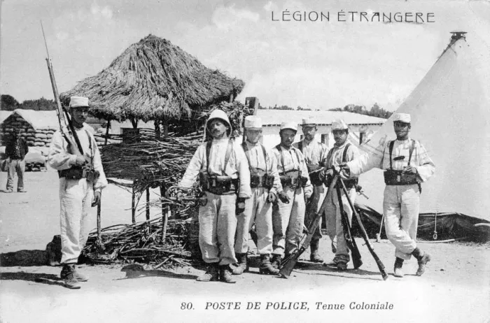 Framed Print : Police station, Algeria, 1910