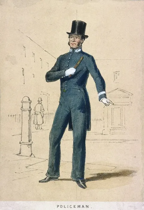 Framed Print : A policeman, 1855. Artist: Day & Son Framed Print : A policeman, 1855. Artist: Day & Son