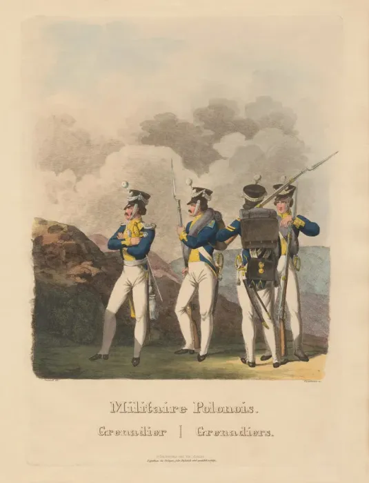 Framed Print : The Polish Army 1831: Grenadier, 1831 Framed Print : The Polish Army 1831: Grenadier, 1831