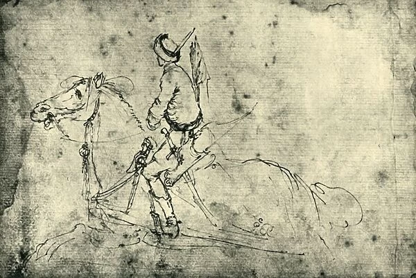 Polish horseman, 1633-1634, (1943). Creator: Stefano della Bella