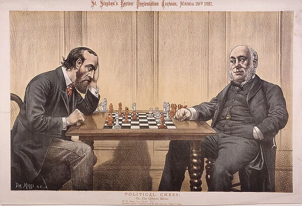 Political Chess, 1887. Artist: Tom Merry
