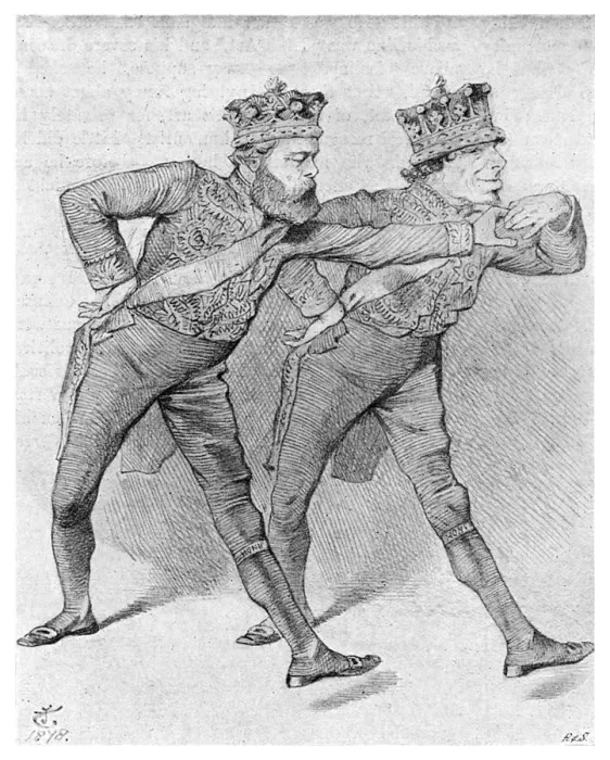 Framed Print : The Political Pas de Deux, 1878 (1895) Framed Print : The Political Pas de Deux, 1878 (1895)