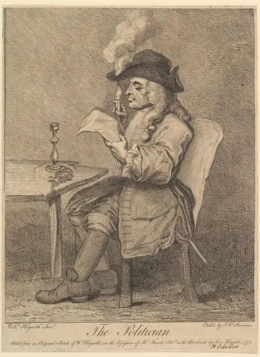 Framed Print : The Politician, 1775. Creator: John Keyse Sherwin Framed Print : The Politician, 1775. Creator: John Keyse Sherwin