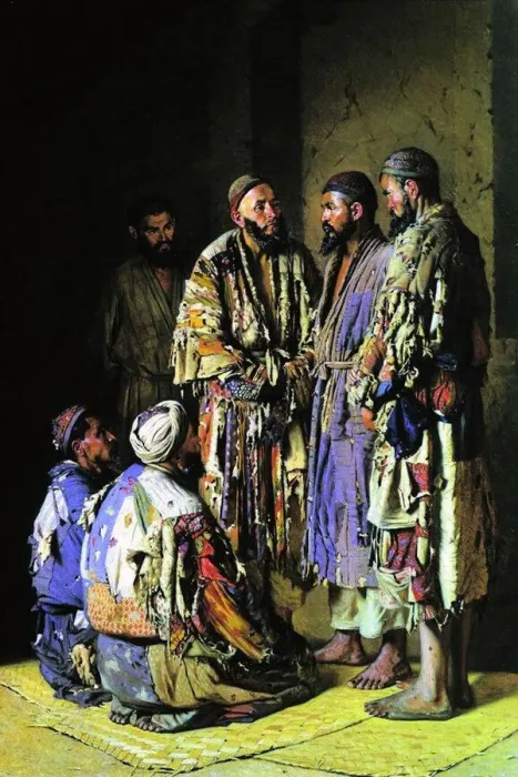 Framed Print : The politicians in an opium shop. Tashkent, 1870 Framed Print : The politicians in an opium shop. Tashkent, 1870
