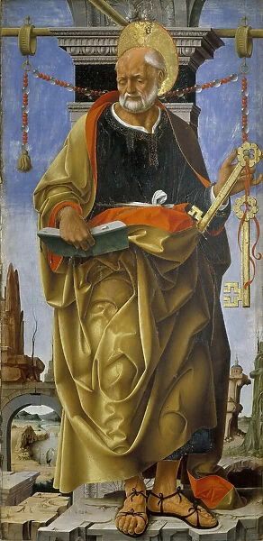 Polittico Griffoni: Saint Peter, ca 1472-1473. Creator: Francesco del Cossa (1436-1478)