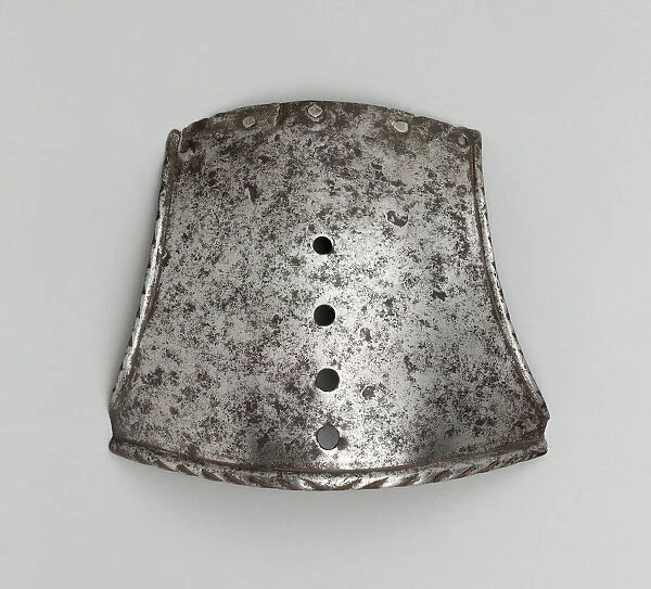 Poll Plate of a Shaffron, Italy, c. 1550. Creator: Unknown