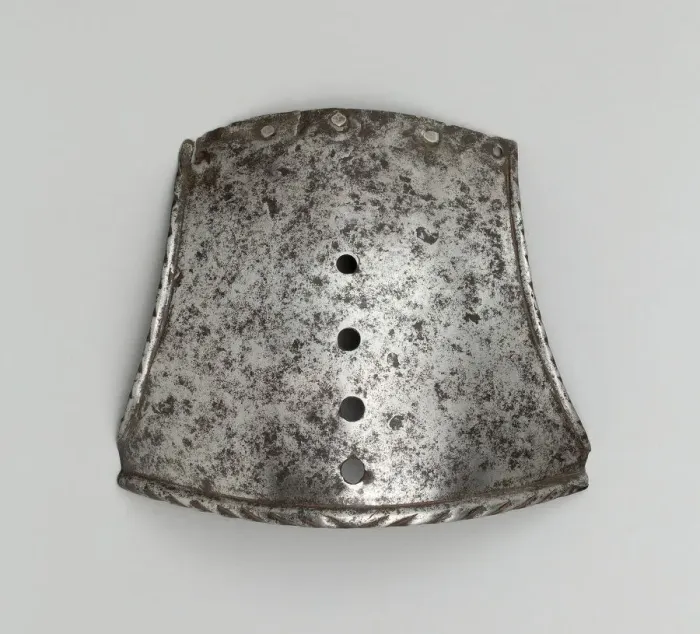Framed Print : Poll Plate of a Shaffron, Italy, c. 1550. Creator: Unknown Framed Print : Poll Plate of a Shaffron, Italy, c. 1550. Creator: Unknown