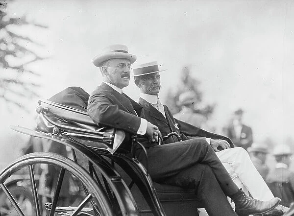 Polo - Secretary Stimson And General Crozier At Game, 1912. Creator: Harris & Ewing. Polo - Secretary Stimson And General Crozier At Game, 1912. Creator: Harris & Ewing