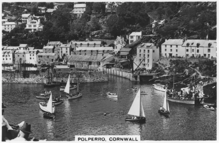 Framed Print : Polperro, Cornwall, 1936 Framed Print : Polperro, Cornwall, 1936