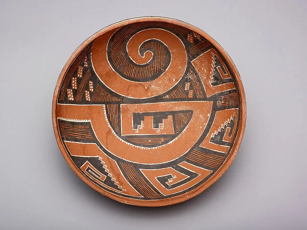 Polychrome Bowl with Abstract Geometric Motifs, 1000  /  1400. Creator: Unknown
