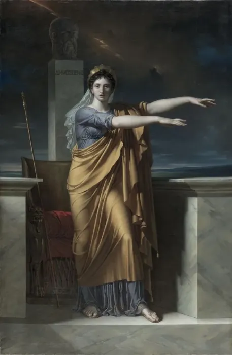 Framed Print : Polyhymnia, Muse of Eloquence, 1800. Creator: Charles Meynier (French, 1768-1832) Framed Print : Polyhymnia, Muse of Eloquence, 1800. Creator: Charles Meynier (French, 1768-1832)