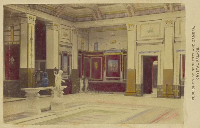 Framed Print : Pompeian Court, 1861. Creator: Negretti and Zambra Framed Print : Pompeian Court, 1861. Creator: Negretti and Zambra