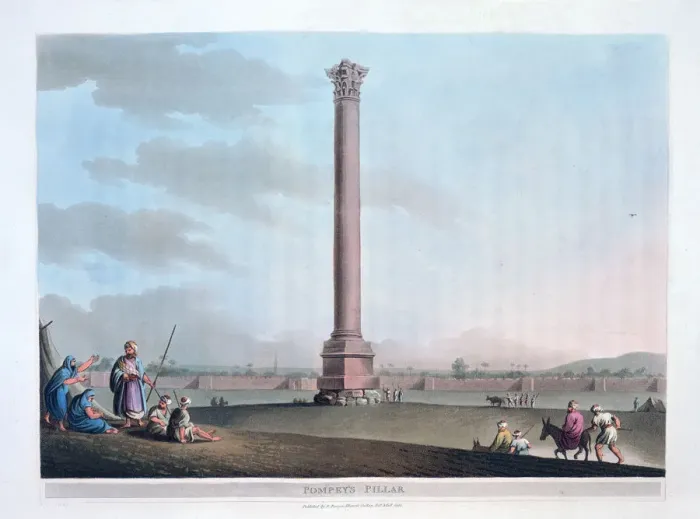 Framed Print : Pompeys Pillar, 1801. Artist: Thomas Milton Framed Print : Pompeys Pillar, 1801. Artist: Thomas Milton
