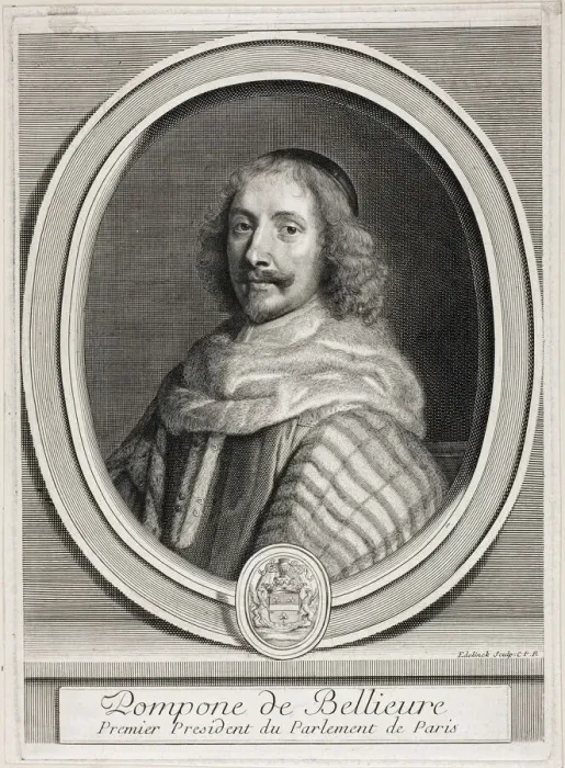 Framed Print : Pompone de Bellievre, n. d. Creator: Gerard Edelinck Framed Print : Pompone de Bellievre, n. d. Creator: Gerard Edelinck