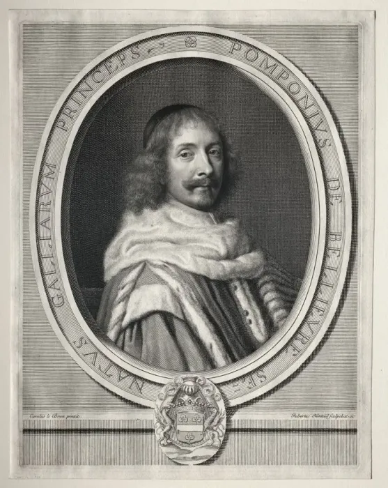 Framed Print : Pompone II de Belliere. Creator: Robert Nanteuil (French, 1623-1678) Framed Print : Pompone II de Belliere. Creator: Robert Nanteuil (French, 1623-1678)