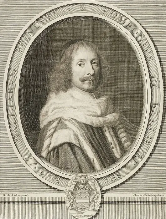 Framed Print : Pompone II de Bellièvre, 1657. Creator: Robert Nanteuil Framed Print : Pompone II de Bellièvre, 1657. Creator: Robert Nanteuil