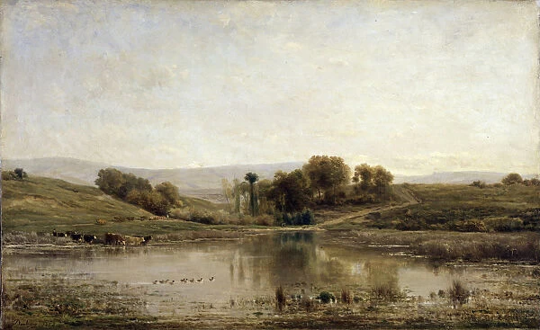 A Pond, 1858. Artist: Charles Francois Daubigny