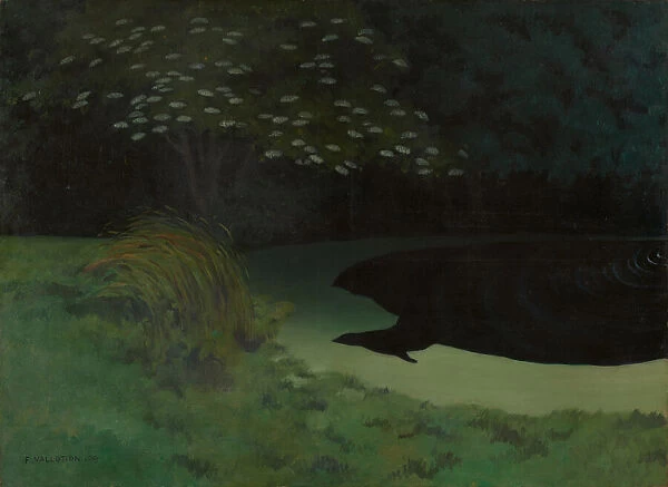 The Pond (Honfleur), 1909. Creator: Vallotton, Felix Edouard (1865-1925)