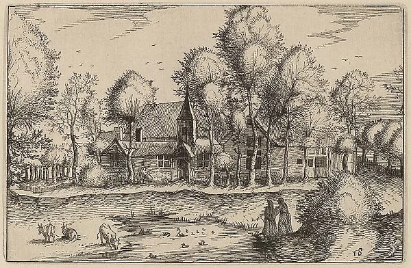 A Pond, published 1612. Creator: Claes Jansz Visscher