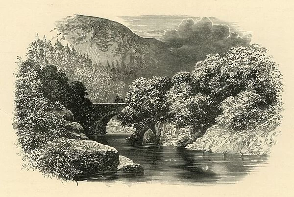 Pont Aberglaslyn, North Wales, c1890. Creator: Unknown