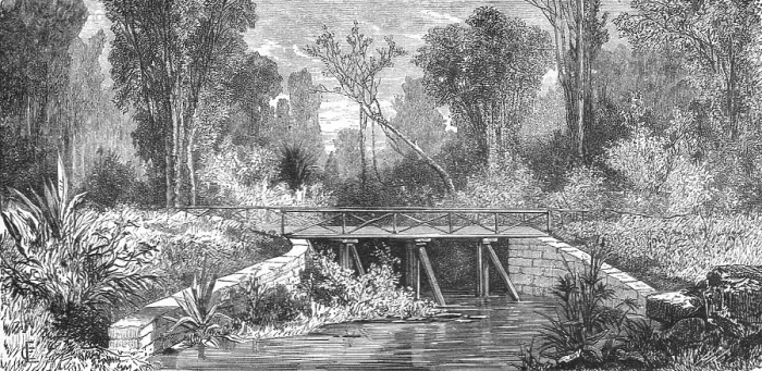 Framed Print : Pont des Francais, New Caledonia; Some Account of New Caledonia, 1875. Creator: Unknown Framed Print : Pont des Francais, New Caledonia; Some Account of New Caledonia, 1875. Creator: Unknown