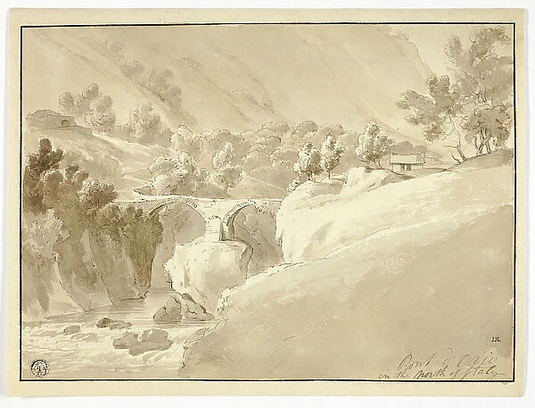 Pont d'Orio in the North of Italy, c.1800. Creators: Unknown, JMW Turner