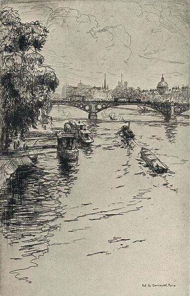 The Pont du Carrousel, 1915. Artist: Frank Milton Armington