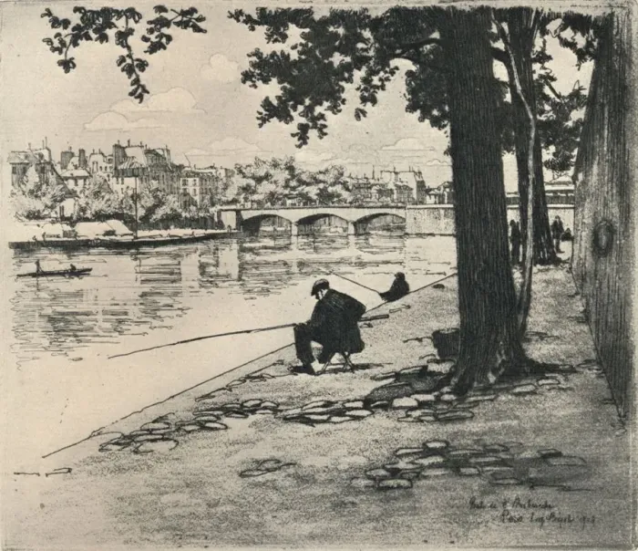 Framed Print : The Pont de l Archeveche, 1915. Artist: Eugene Bejot Framed Print : The Pont de l Archeveche, 1915. Artist: Eugene Bejot