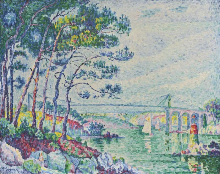 Framed Print : Pont de Lezardrieux, 1925 Framed Print : Pont de Lezardrieux, 1925