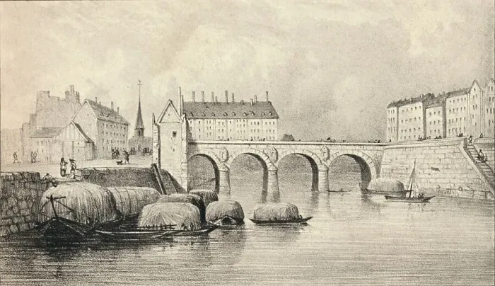 Framed Print : The Pont Marie, 1915 Framed Print : The Pont Marie, 1915