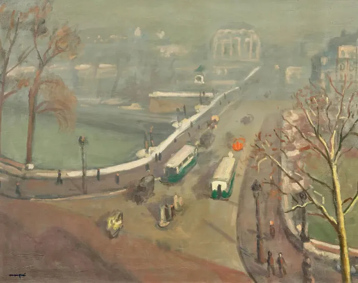 Framed Print : Pont Neuf, autumn mist, c1937. Creator: Marquet, Pierre-Albert (1875-1947) Framed Print : Pont Neuf, autumn mist, c1937. Creator: Marquet, Pierre-Albert (1875-1947)