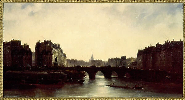 Pont-Neuf and Ile de la Cite, 1834. Creator: Unknown
