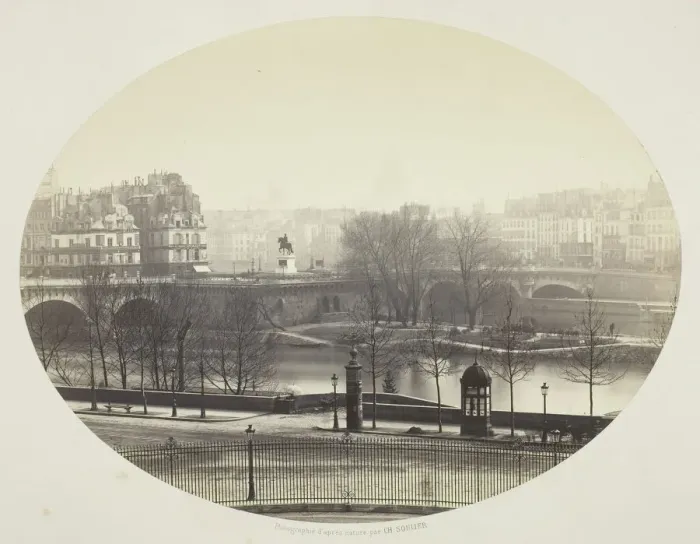 Framed Print : The Pont Neuf in Paris, 1860 / 75. Creator: Charles Soulier Framed Print : The Pont Neuf in Paris, 1860 / 75. Creator: Charles Soulier