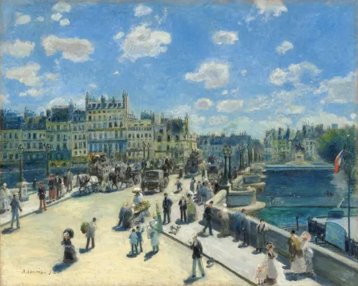 Framed Print : Pont Neuf, Paris, 1872. Creator: Pierre-Auguste Renoir Framed Print : Pont Neuf, Paris, 1872. Creator: Pierre-Auguste Renoir