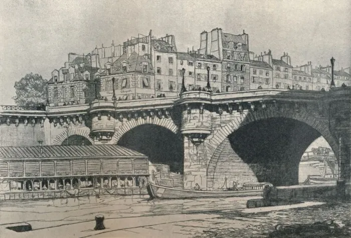 Framed Print : Pont Neuf, Paris, c1911 Framed Print : Pont Neuf, Paris, c1911