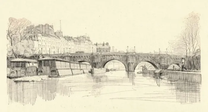Framed Print : The Pont Neuf seen from the locks, 1915. Artist: Herman Armour Webster Framed Print : The Pont Neuf seen from the locks, 1915. Artist: Herman Armour Webster