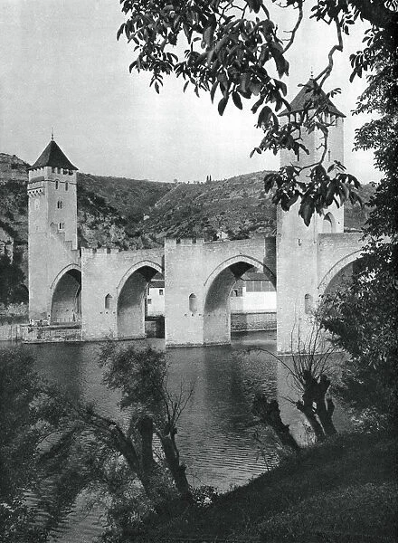 Pont Valentre, Cahors, France, 1937. Artist: Martin Hurlimann